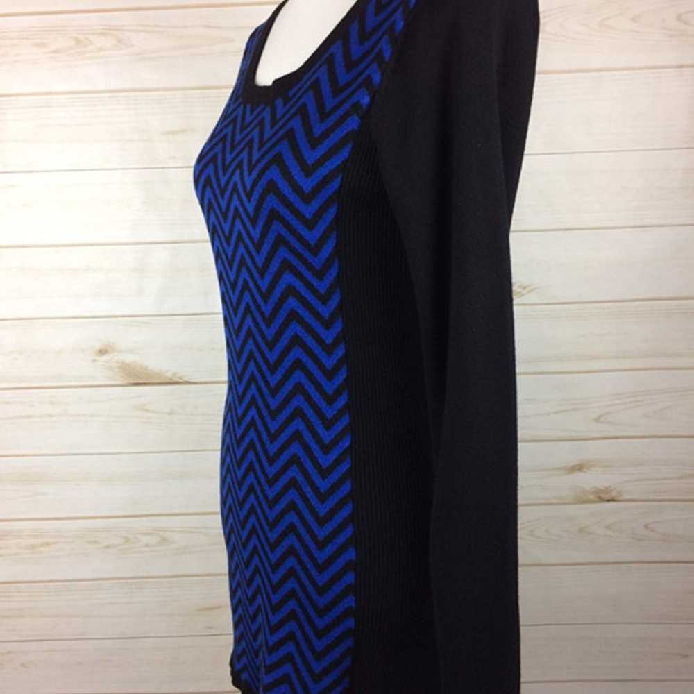 Xhilaration Women's black & blue chevron striped … - image 4