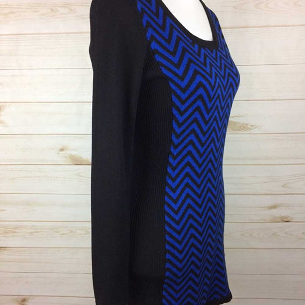 Xhilaration Women's black & blue chevron striped … - image 6