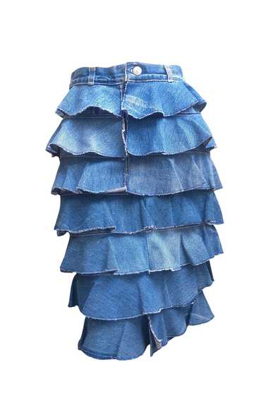 Levi's Denim Upcycled Skirt Selected by Garbage So