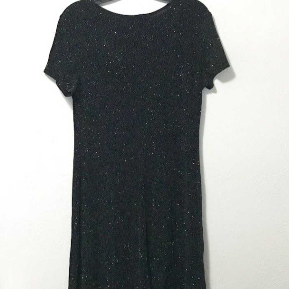 Maggy London Vintage Sparkly Black Dress - image 2