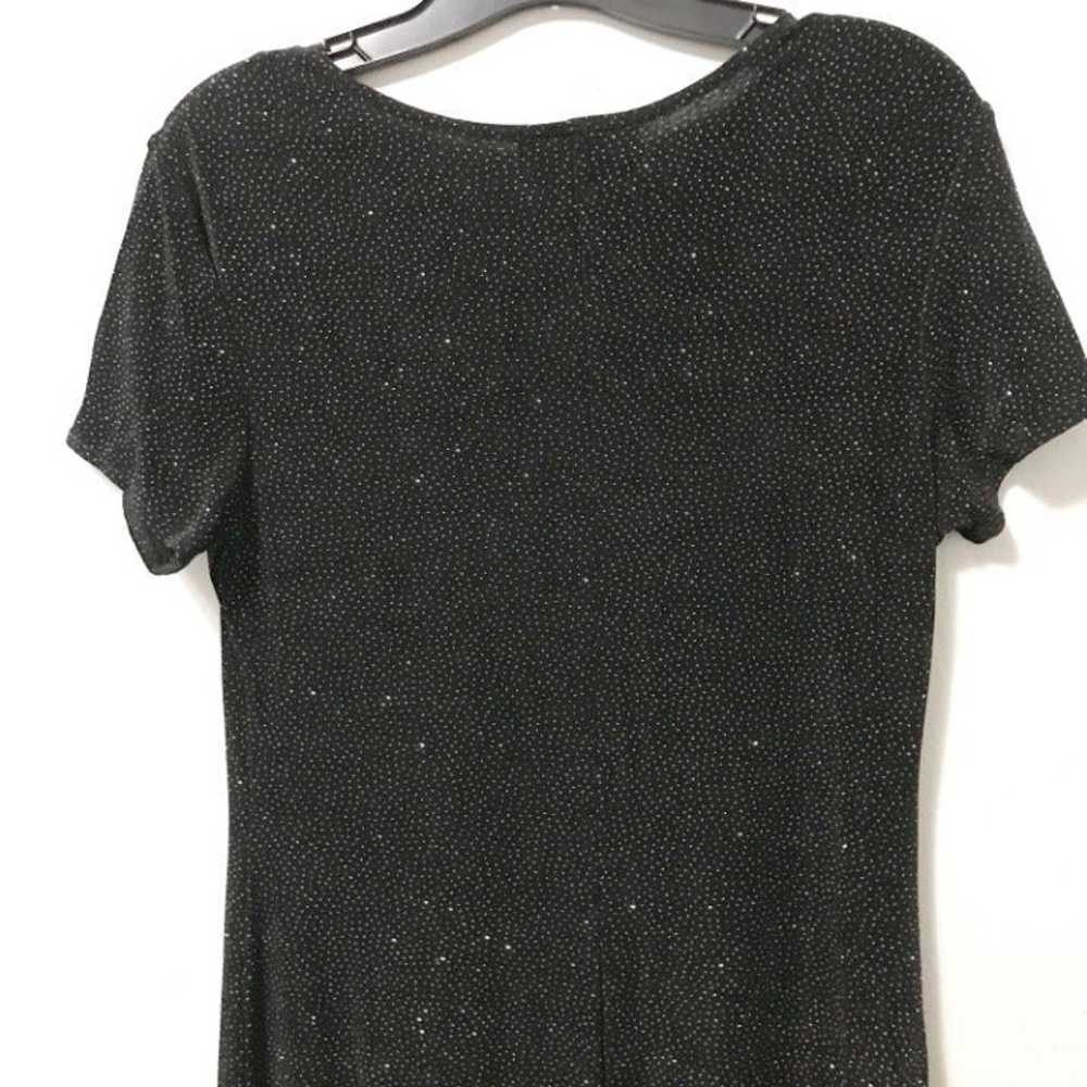 Maggy London Vintage Sparkly Black Dress - image 3