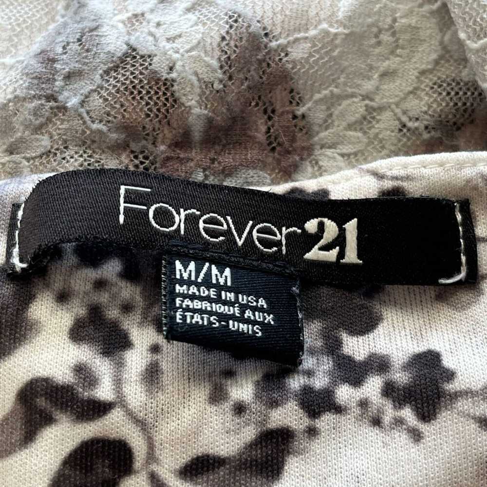 Forever 21 Womens Sz M Black and White Lace Mini … - image 2