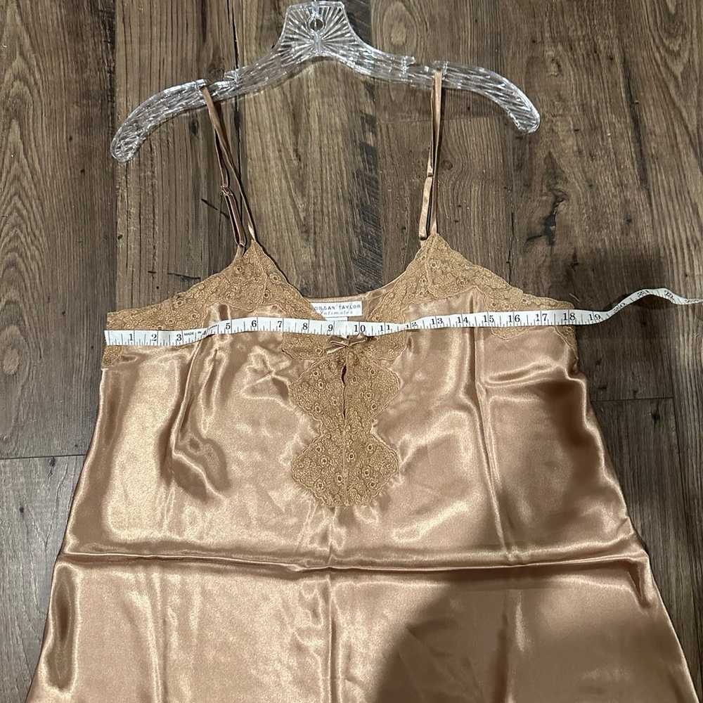 Vintage 90s Y2K metallic Bronze Champagne Gold sa… - image 8