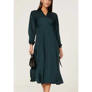 Sipos New York Dress Womens Medium Green Erica Wr… - image 1