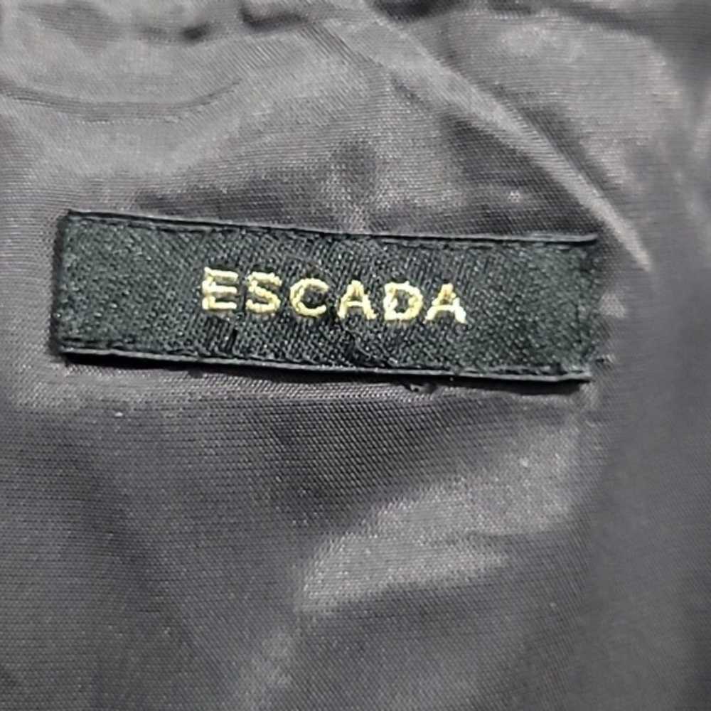 Escada Black and Gray Wool/ Silk Fully Lined Slee… - image 9