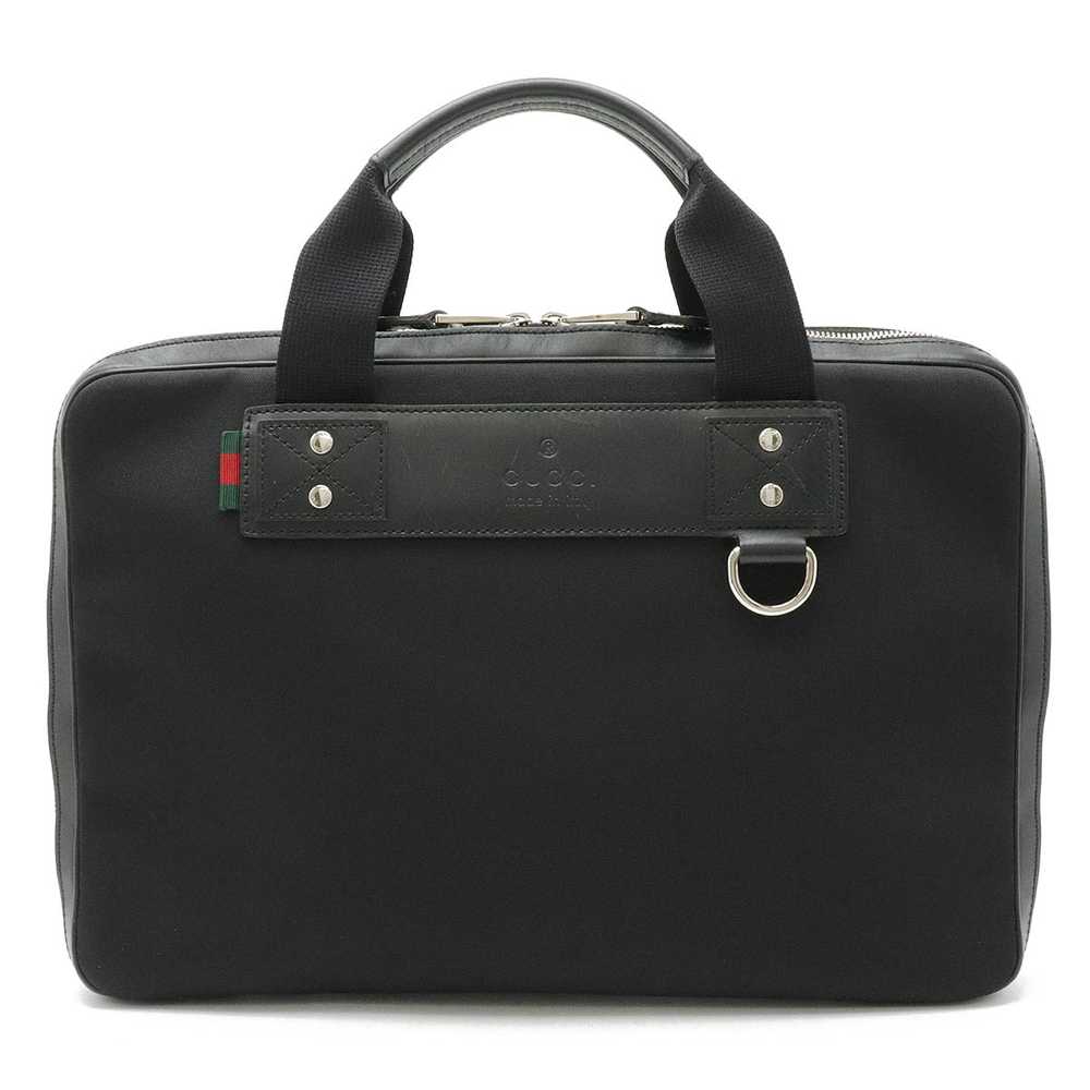 ri60 Gucci Sherry Line Briefcase Business Bag Han… - image 1