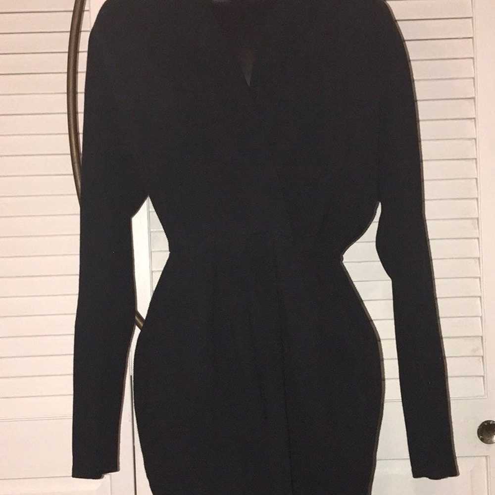 Vintage Ribbed Bodycon Dress - image 2