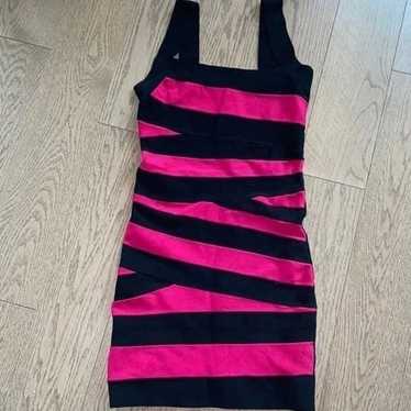 Vintage Y2K Bebe Pink/Black Dress