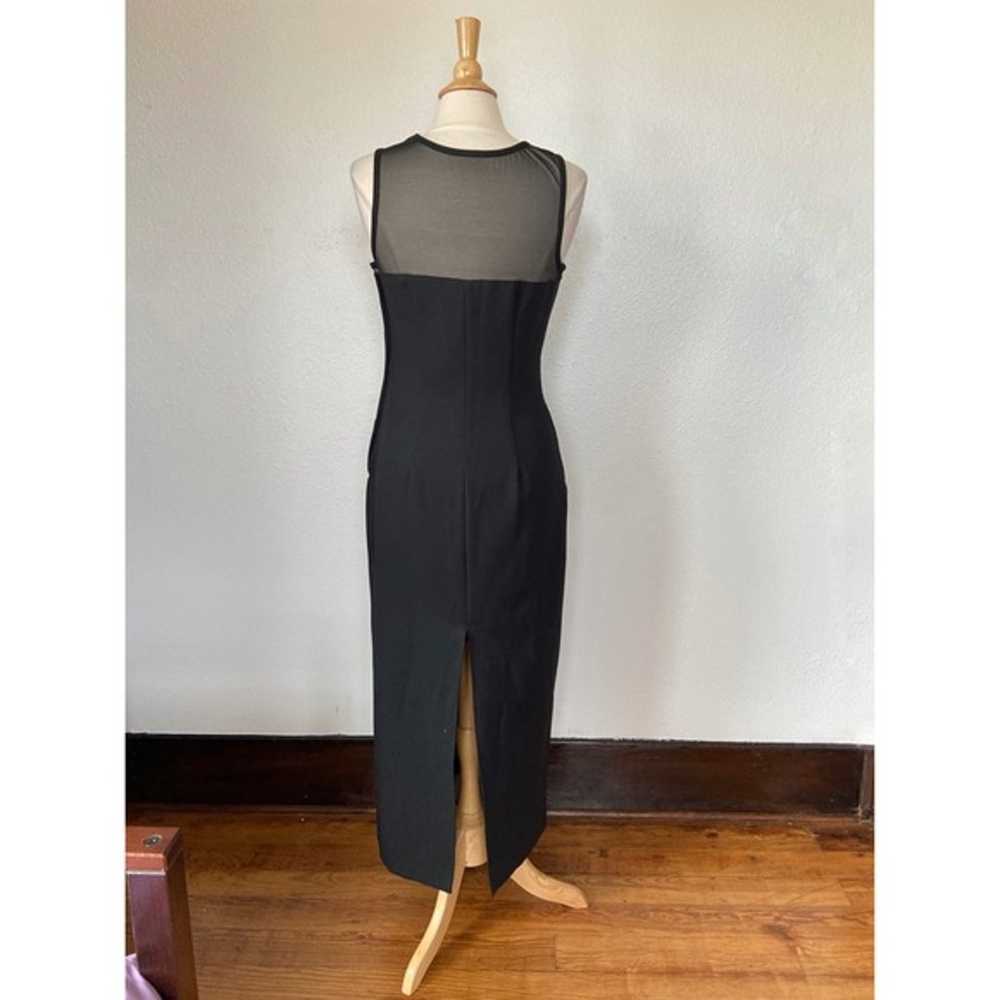 Vintage 90's XOXO Black Sleeveless Full Length Dr… - image 4