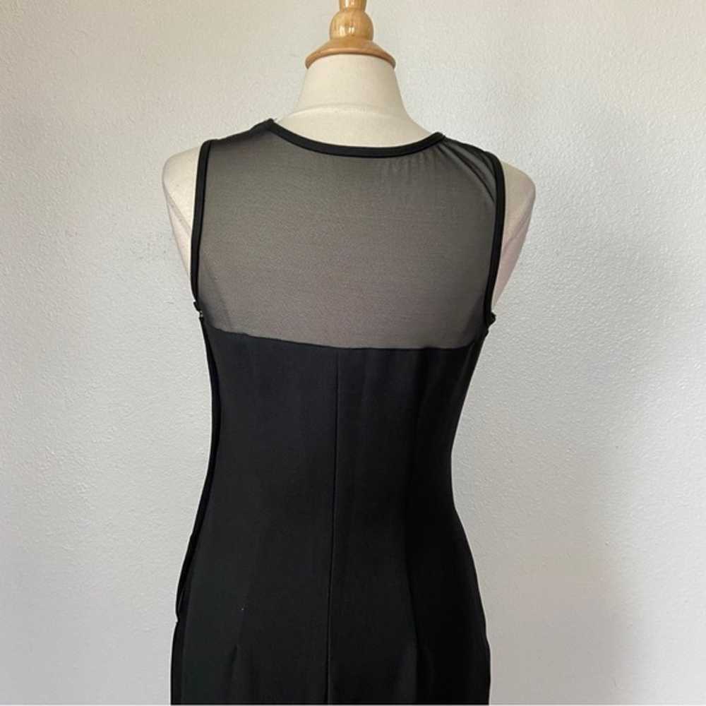 Vintage 90's XOXO Black Sleeveless Full Length Dr… - image 6