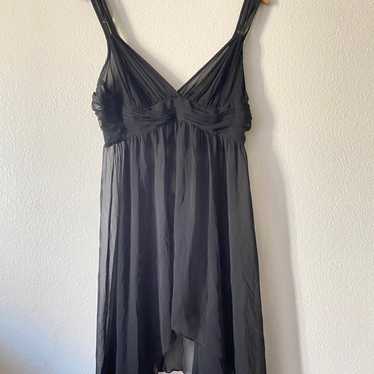 Vintage Victoria’s secret Black Sheer Chiffon Sli… - image 1