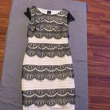 Melrose Black Lace and White Dress - image 1