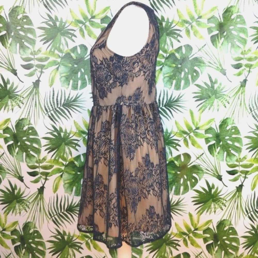 Forever 21 Navy Lace Midi Dress (Size: Medium) - image 11