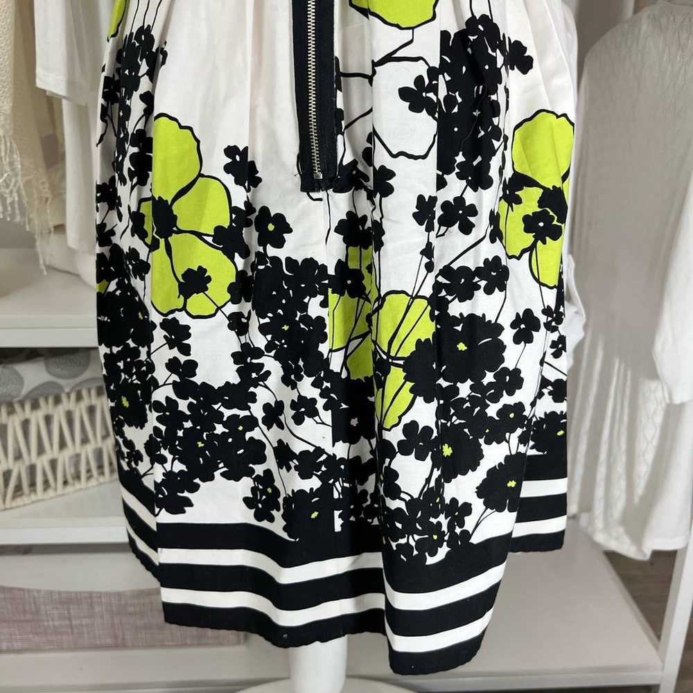 Just Choon Sz. 9 Green black and white SLeeveless… - image 8