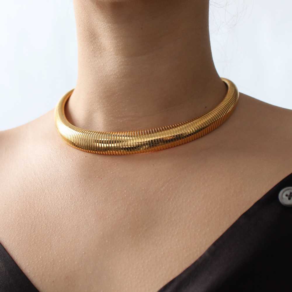 Vintage Snake Chain Choker - image 1