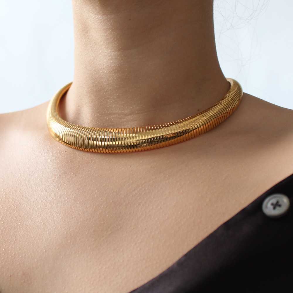 Vintage Snake Chain Choker - image 3