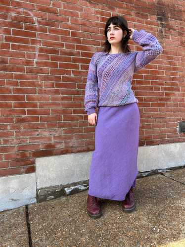 00’s Lavender Knit Skirt