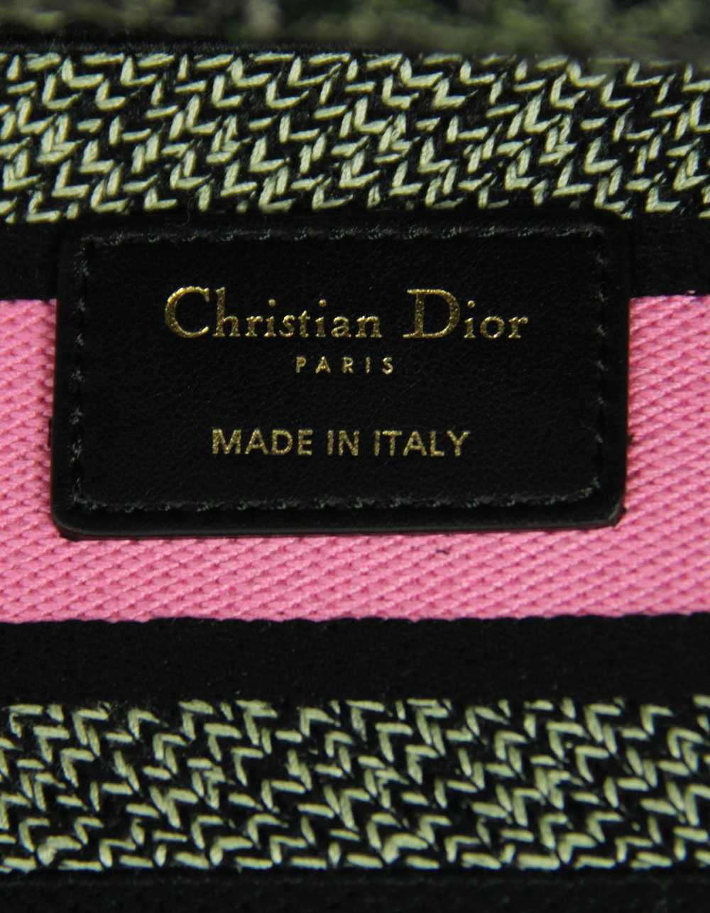 Christian Dior Floral Embroidered Canvas Medium L… - image 8