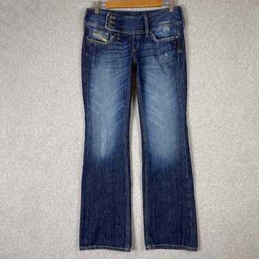 クコの実【DIESEL】LOWRISE FLARE JEANS 2752P Women's Flare, Puddle Jeans | Medium blue | Diesel 1978 D-Akemi