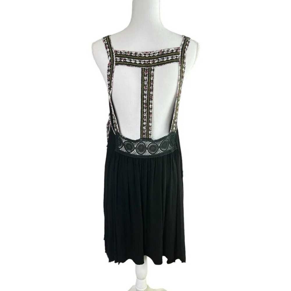 Vintage Havana Black Floral Cutout Dress Crochet … - image 2