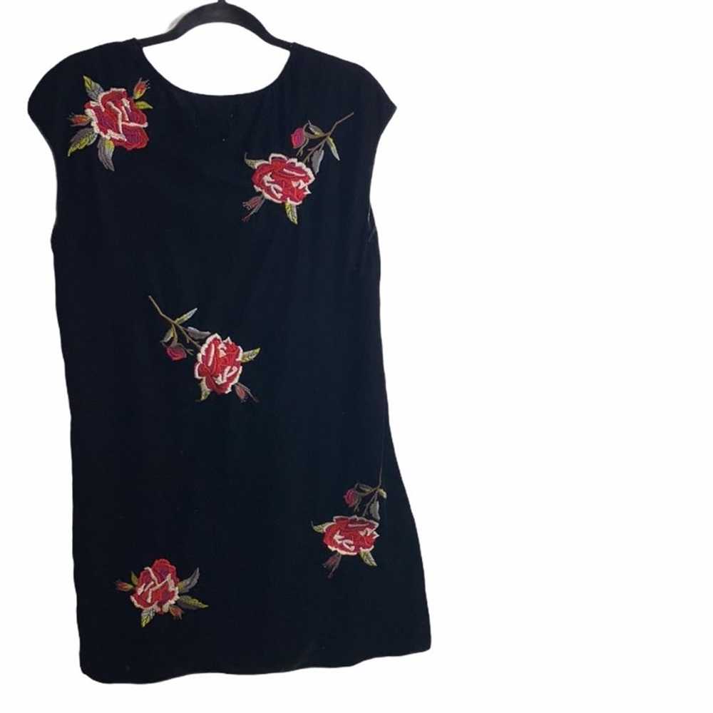 Neiman Marcus Velvet floral mini dress - image 3