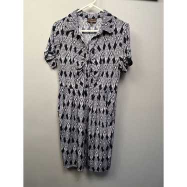 Fenn Wright Manson Shirt Dress Womens Size 8 Navy… - image 1