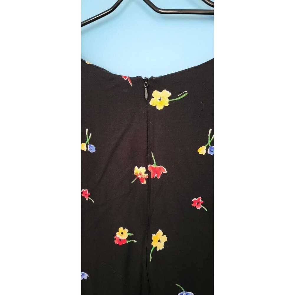 Women's Vintage JD Stone Black Floral Dress Size … - image 4