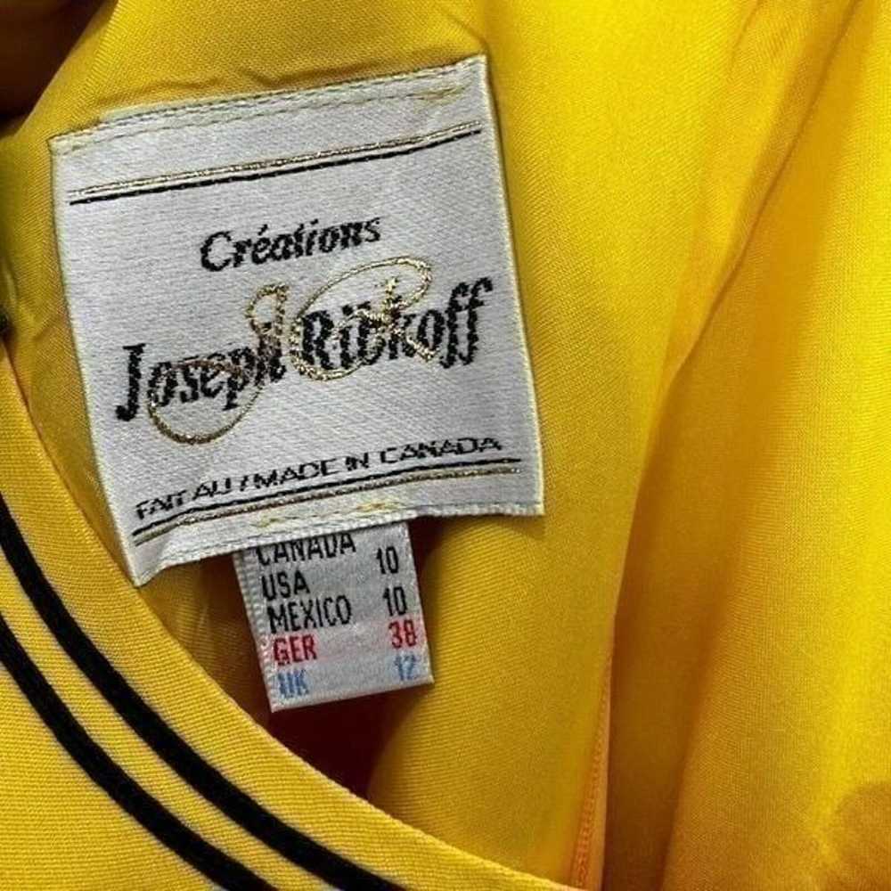 Joseph Ribkoff Dress Womens 10 yellow Sheath Even… - image 5