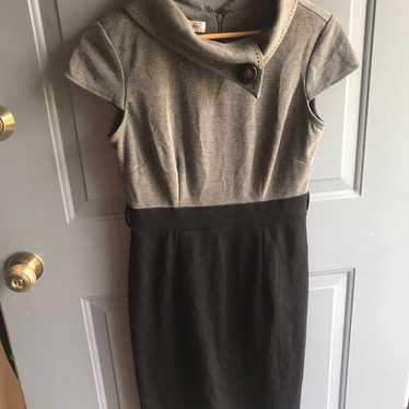 Grey And Black Wiggle Dress