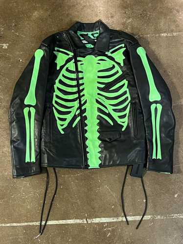 Vlone Vlone x Neighborhood Skeleton Leather Jacket