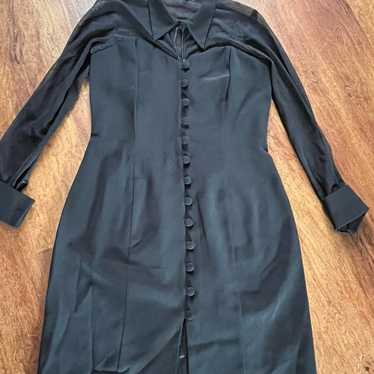 Vintage 90's rampage dress trilogy black sheer col