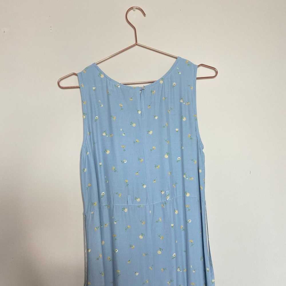 GAP Dress Womens 8 Blue Maxi Slip Lightweight Flo… - image 5