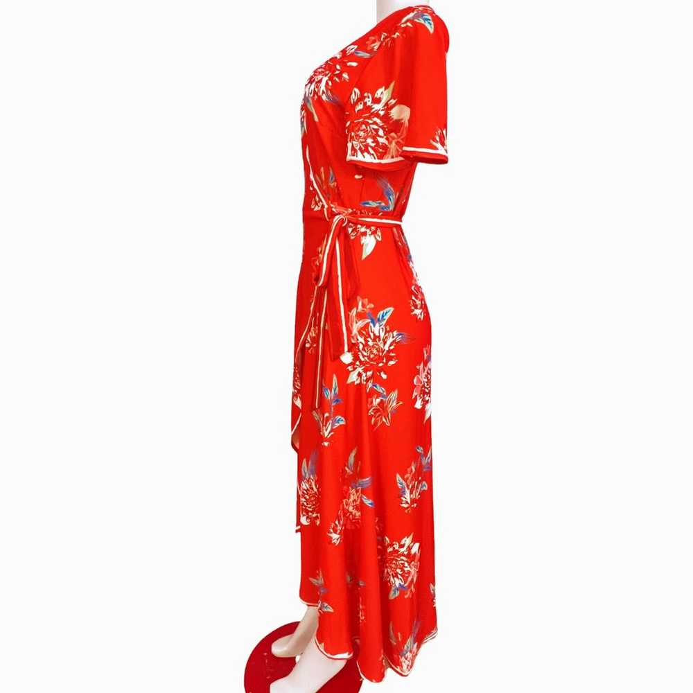 Jealous Tomato True Wrap Maxi Dress Reddish Orang… - image 8