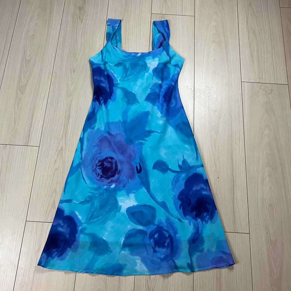 Vintage 90s Midi Floral Dress - image 1