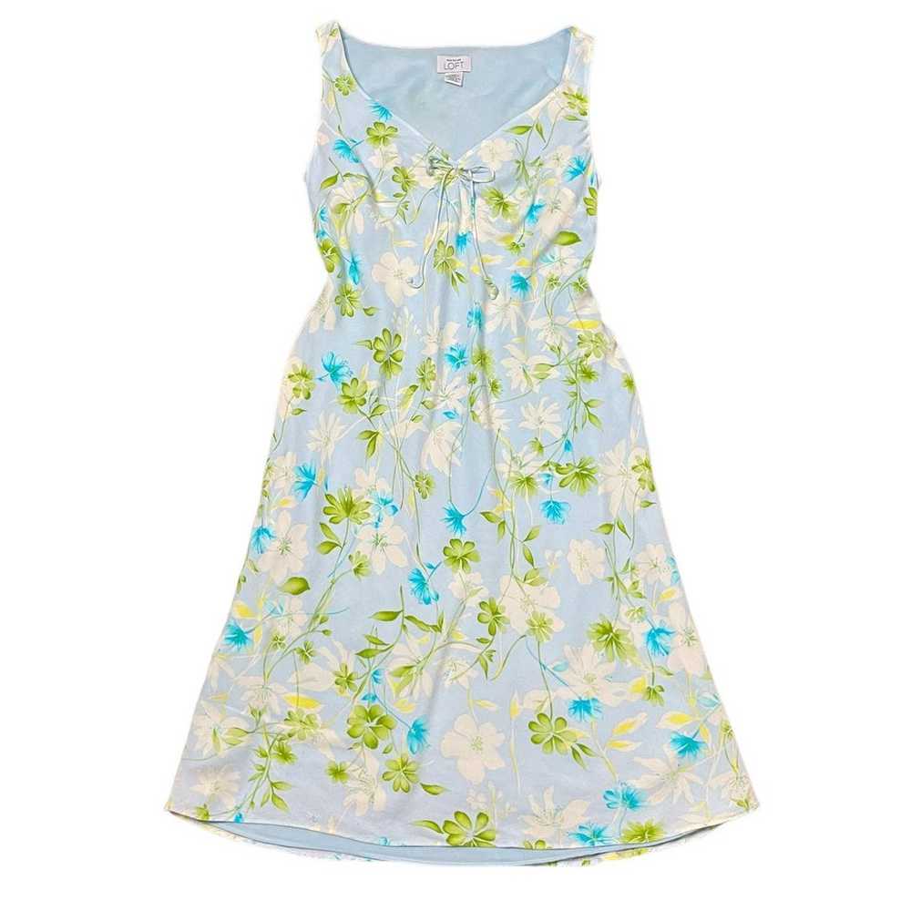 Vintage Y2k 90s Floral Print Midi Dress Soft Girl… - image 1