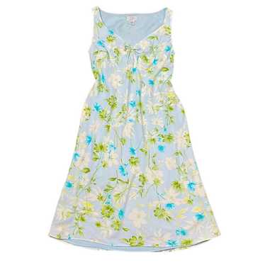 Vintage Y2k 90s Floral Print Midi Dress Soft Girl… - image 1