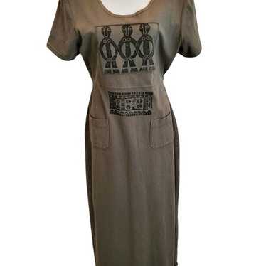 Nina Piccalino dress sz 10 vintage primative look… - image 1