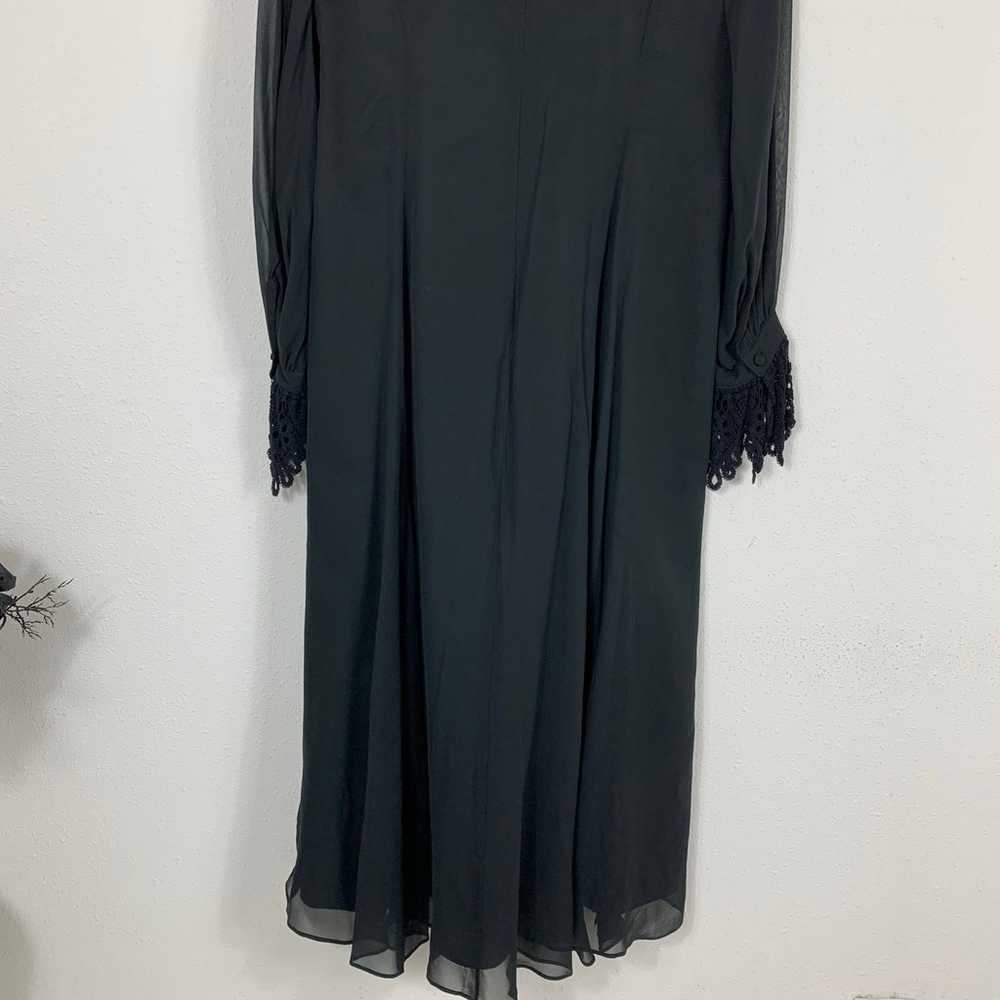 Laura Ashley Black Long Sleeve Vintage Evening We… - image 10