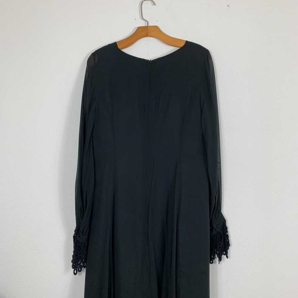 Laura Ashley Black Long Sleeve Vintage Evening We… - image 9