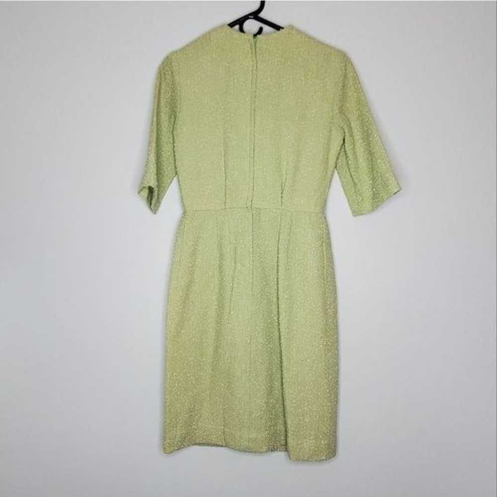 R&K Originals 8 Vintage Dress Green Zip Up 60's 7… - image 2