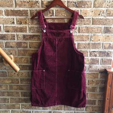 Vintage Y2K Faded Glory Corduroy Overall dress