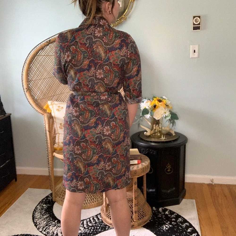 Vintage Paisley Floral Dress - image 3