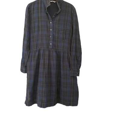 vintage GAP  blue/green plaid dress M