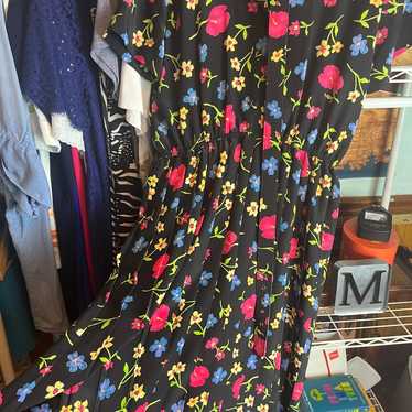 Vintage Floral Dress size med