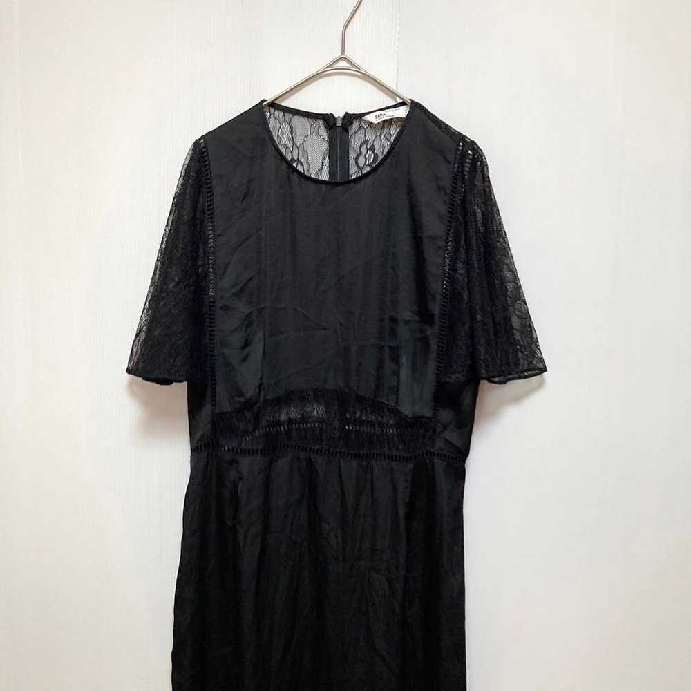 ZARA Zara Dress One-piece Party Black Lace Sheer … - image 4