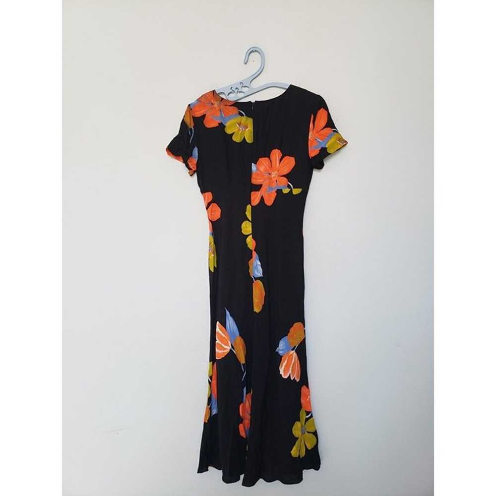 Vtg Jeffrey & Dara Womens 8 Midi Dress Square Nec… - image 2