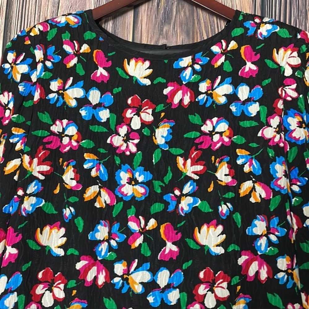 Vintage RICHARD WARREN Women Floral  Dress Size 1… - image 2