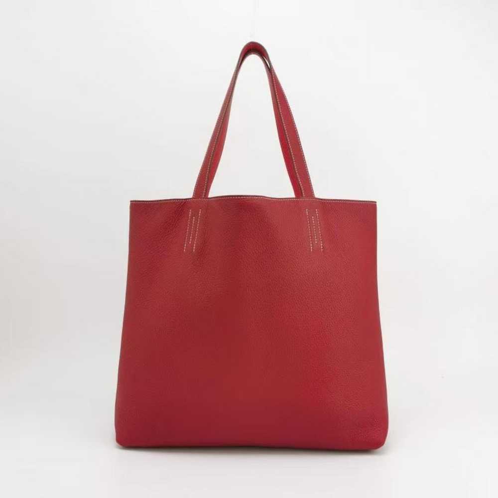 Hermès Double sens leather handbag - image 2