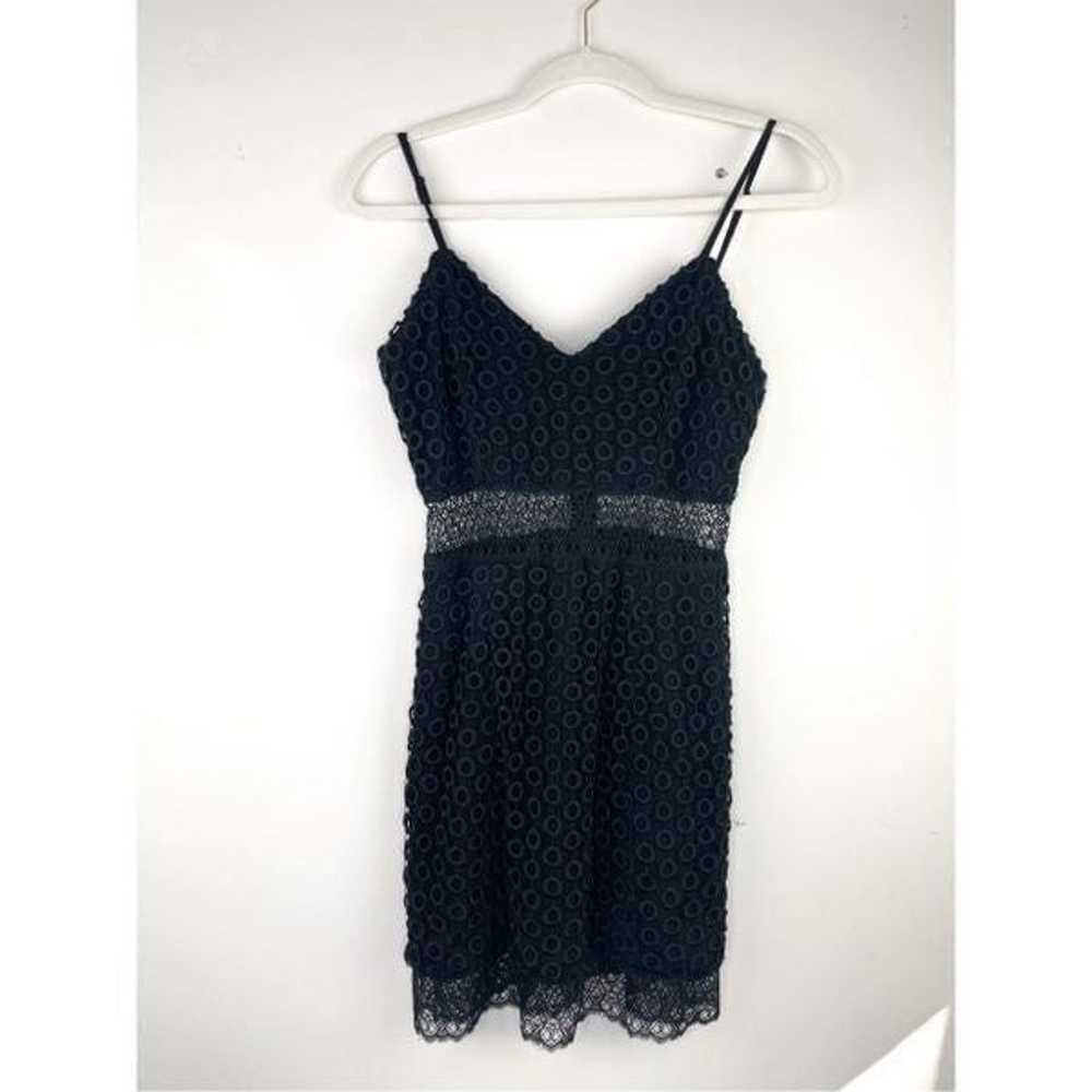 NBD Brielle Black Crochet Lace Bodycon Dress Size… - image 3