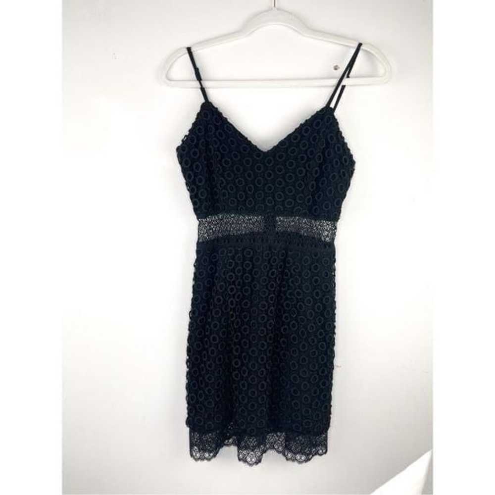 NBD Brielle Black Crochet Lace Bodycon Dress Size… - image 4